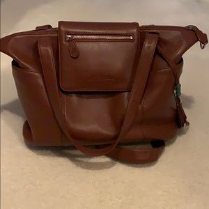 Leather convertible bag